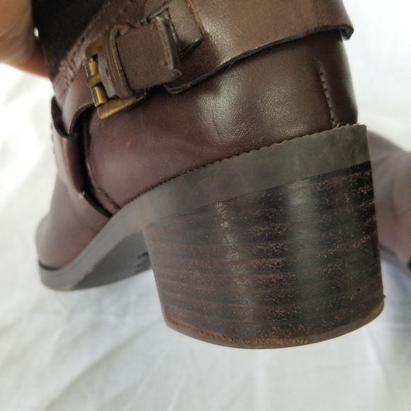 Ralph Lauren Cacey 7B leather stirrup brown boots.👢 - Picture 9 of 14